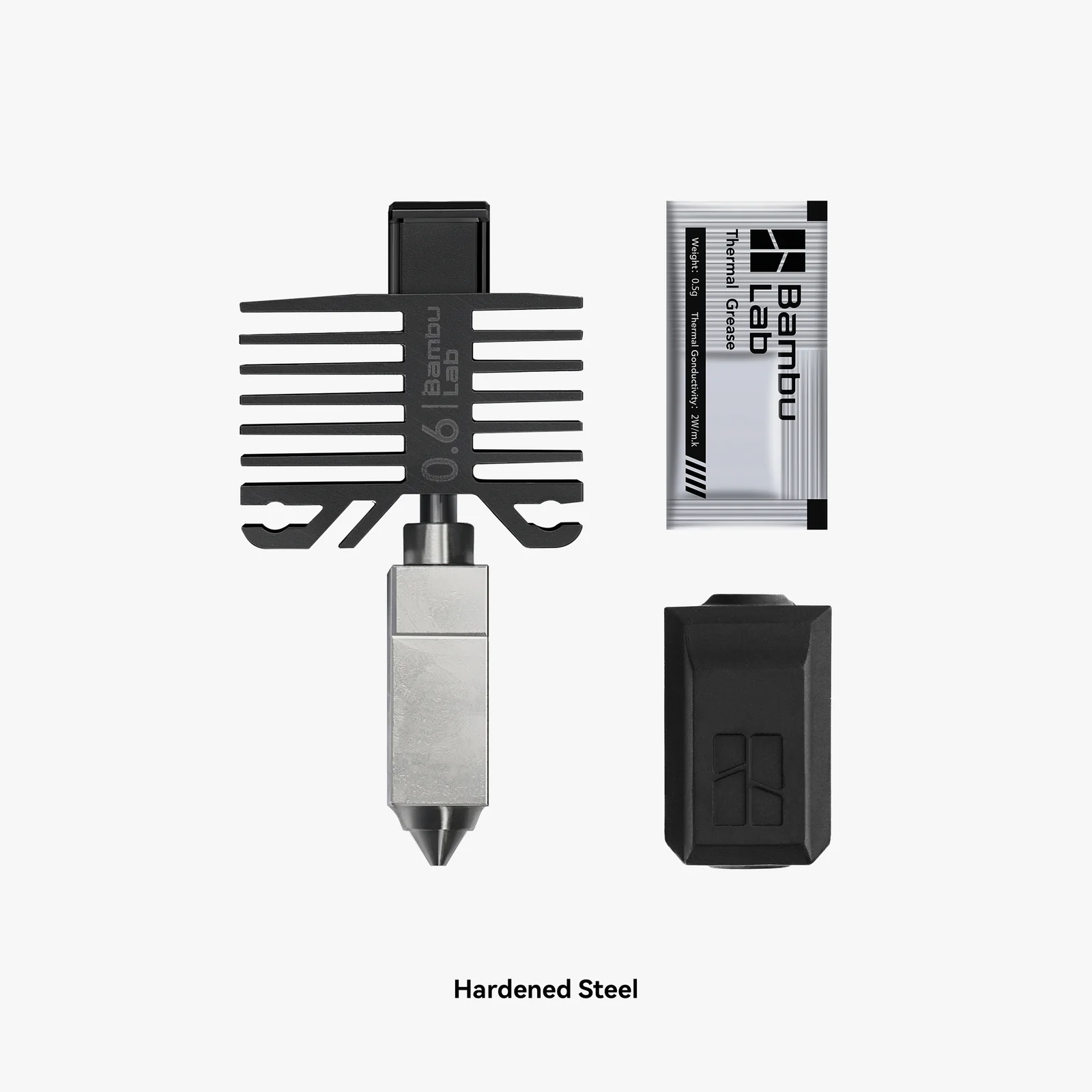 Bambu Lab X1/P1 Hotend with Nozzle (hardened) 0.6mm